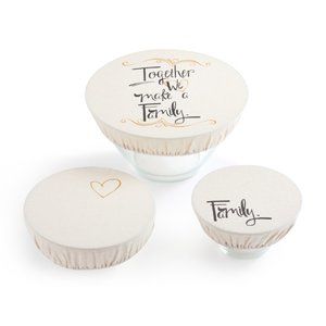 NWT -  Linen Dish Cover Set